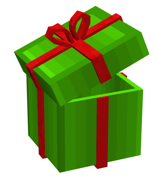 Christmas Crate, Minecraft model